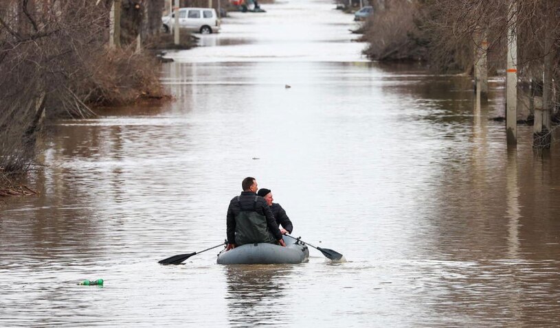 سیل ناشی از شکستن سد "اورسک" 