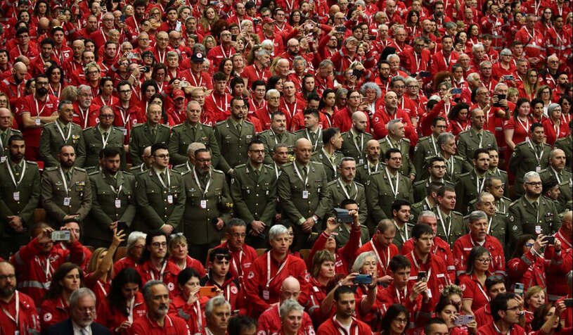 سخنرانی پاپ فرانسیس در جمع نیروهای صلیب سرخ ایتالیا 