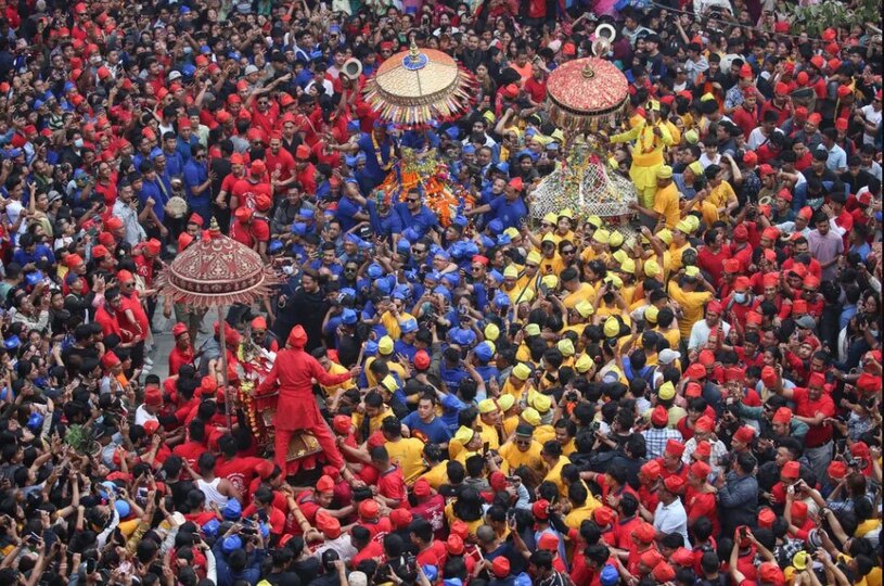 جشنواره آیینی هندوها در کاتماندو نپال