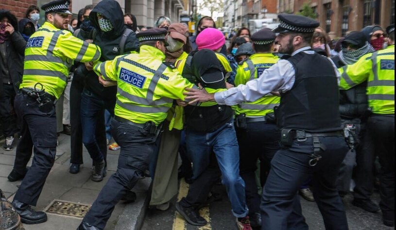 تظاهرات حامیان فلسطین در لندن