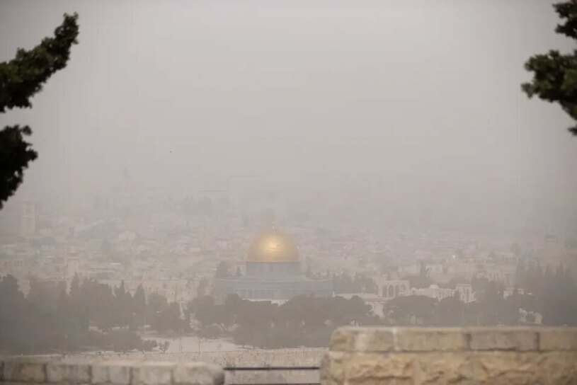 توفان شن در شهر قدس