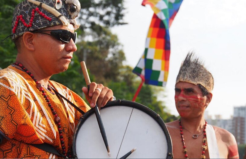 اعتراضات قبایل بومی آمازون در کنار فعالان محیط زیست در شهر "لیما"