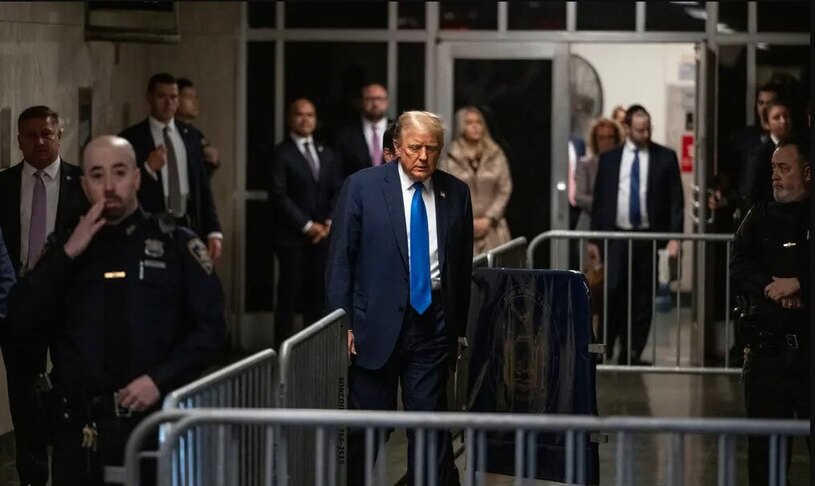 جلسه دادگاه ترامپ در نیویورک آمریکا