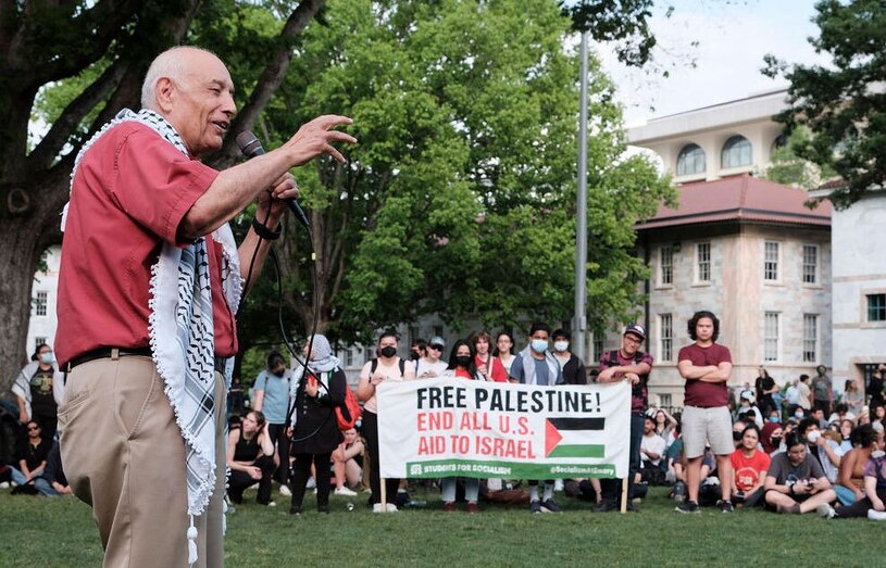 دیدنی های امروز؛ توفان اعتراضات دانشجویی حامیان فلسطین از آمریکا تا اروپا سخنرانی یک استاد فلسطینی تبار دانشگاه کلمبیا در شهر نیویورک آمریکا