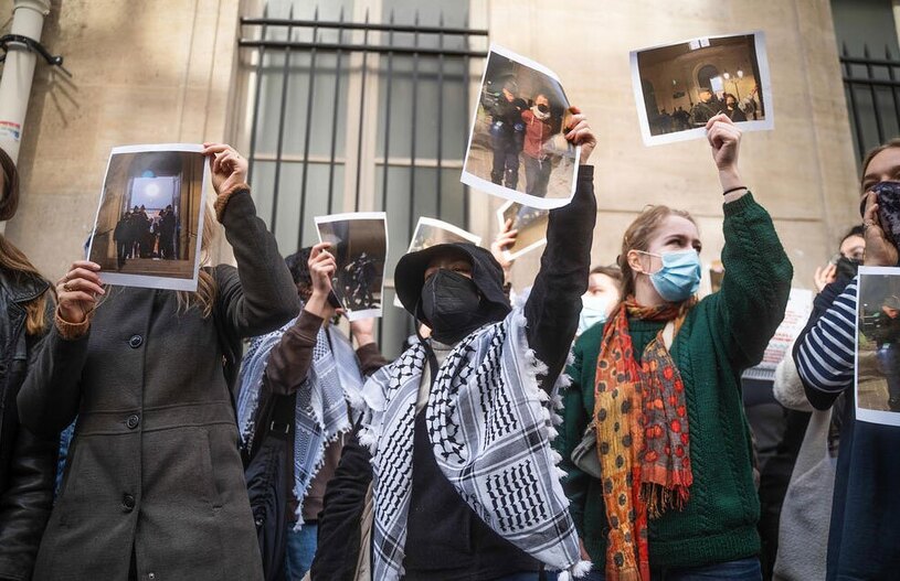 دیدنی های امروز؛ توفان اعتراضات دانشجویی حامیان فلسطین از آمریکا تا اروپا تظاهرات دانشجویان دانشگاه علوم سیاسی پاریس