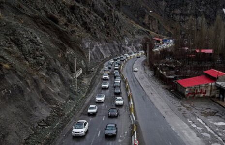 جاده چالوس و آزادراه تهران-شمال یک طرفه
