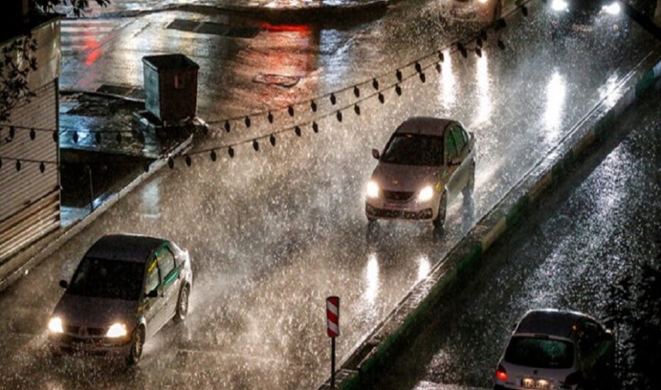 رگبار باران کشور