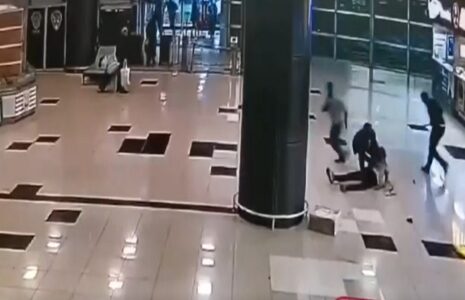 درگیری در ایستگاه اتوبوس ترکیه
