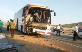حادثه واژگونی اتوبوس