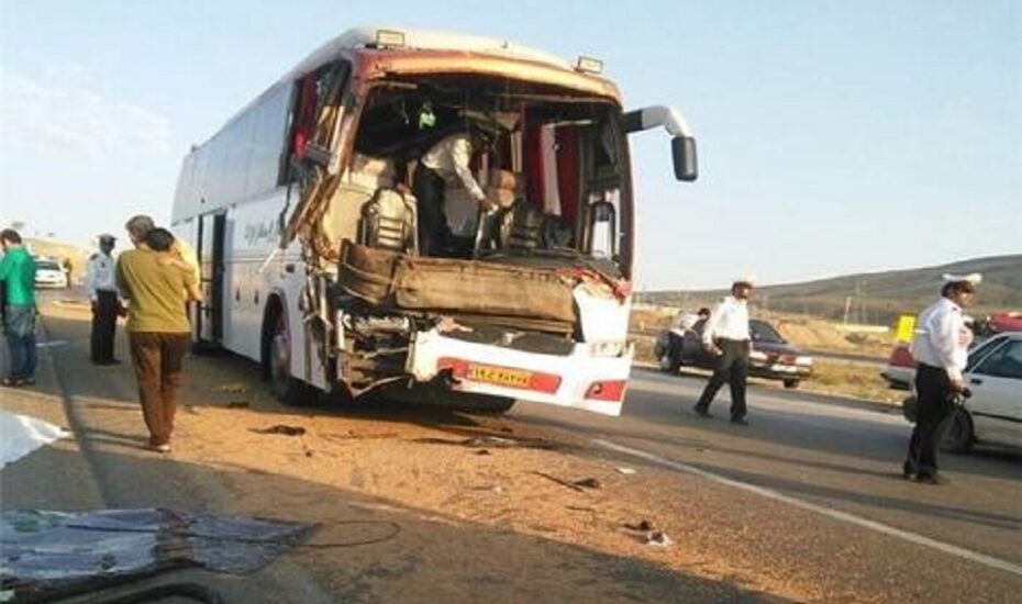 حادثه واژگونی اتوبوس