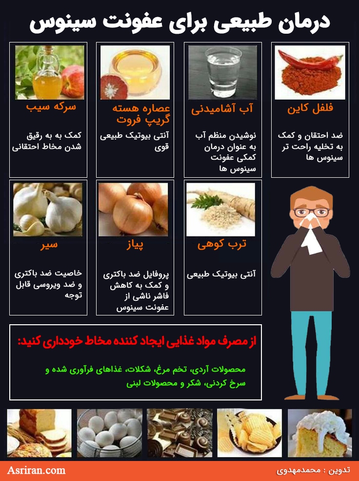 غلبه بر عفونت سینوس