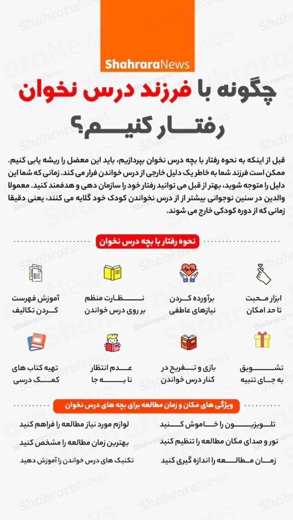 چگونه با فرزند درس نخوان رفتار کنیم؟ 