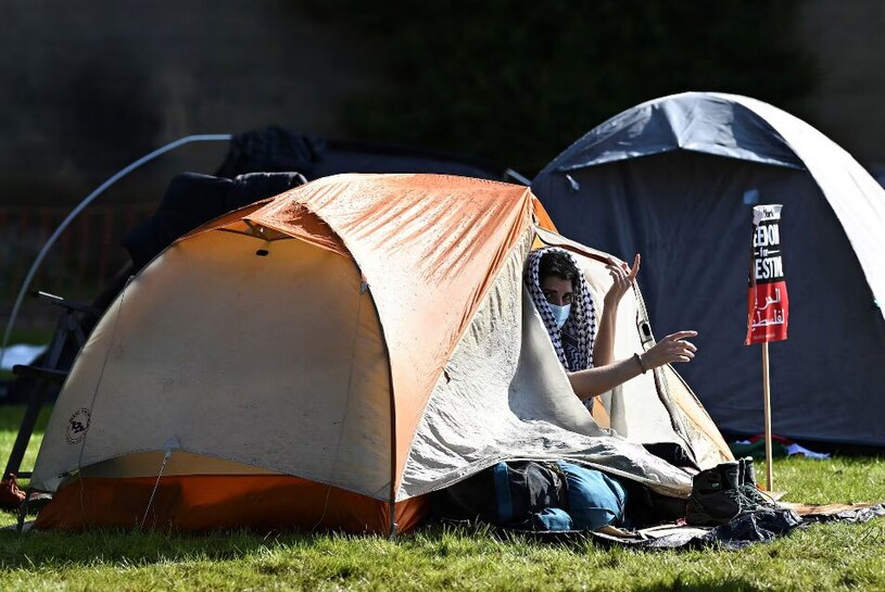 اردوگاه دانشجویان متحصن حامی فلسطین