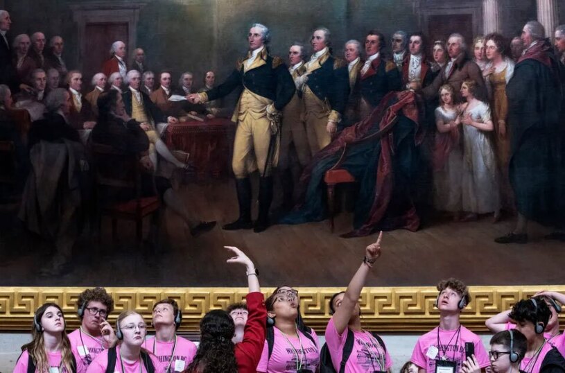 دیدنی های امروز؛ از دعای پاپ فرانسیس تا سفر پوتین به چین بازدید دانش آموزان از ساختمان کنگره آمریکا