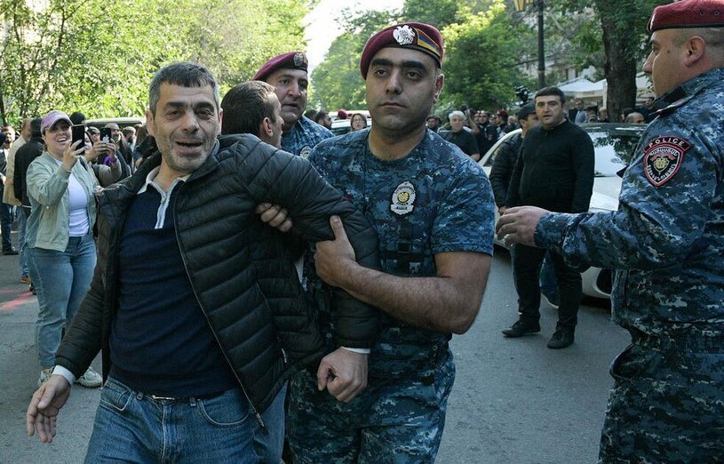 دستگیری معترضان مخالف نخست وزیر ارمنستان