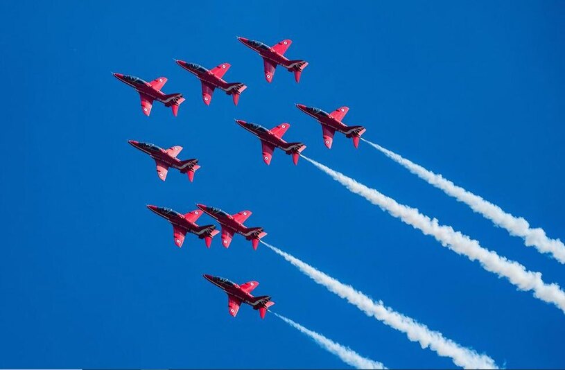 نمایش هوایی تیم آکروباتیک هوایی انگلیسی 