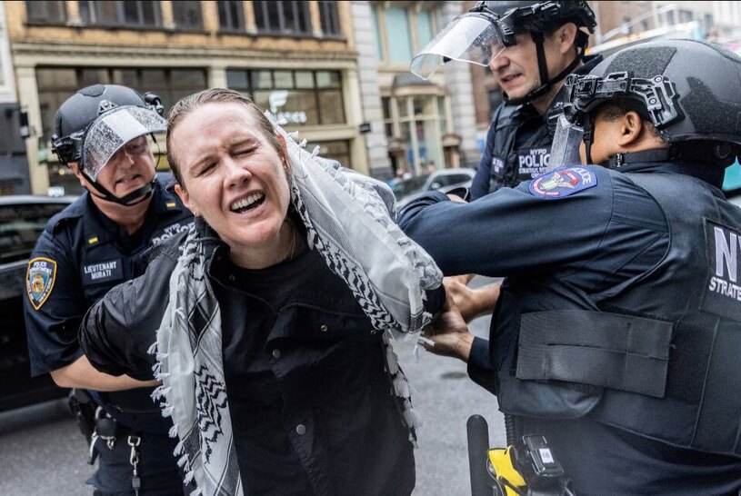 دستگیری معترضان حامی فلسطین