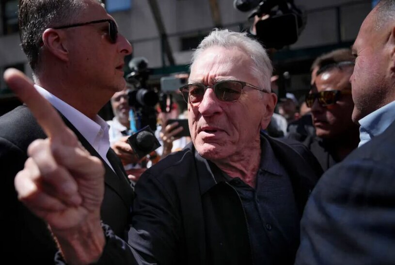 کنفرانس خبری "رابرت دنیرو" هنرپیشه مشهور آمریکایی علیه ترامپ