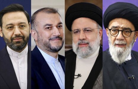 شخصیت های مختلف در مراسم تشییع شهدای خدمت/ عکس