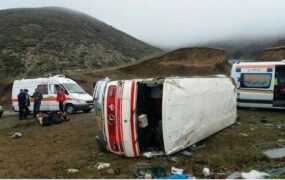 واژگونی مینی‌بوس محور سوادکوه