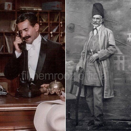 هنرمندان با افراد عکس‌های قدیمی دوره قاجار