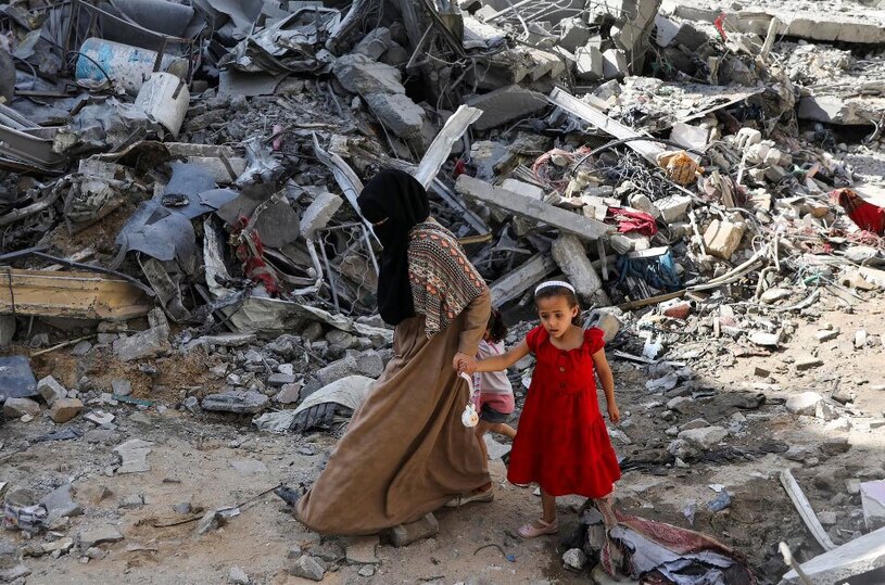 محل حمله هوایی اسرائیل در اردوگاه نصیرات