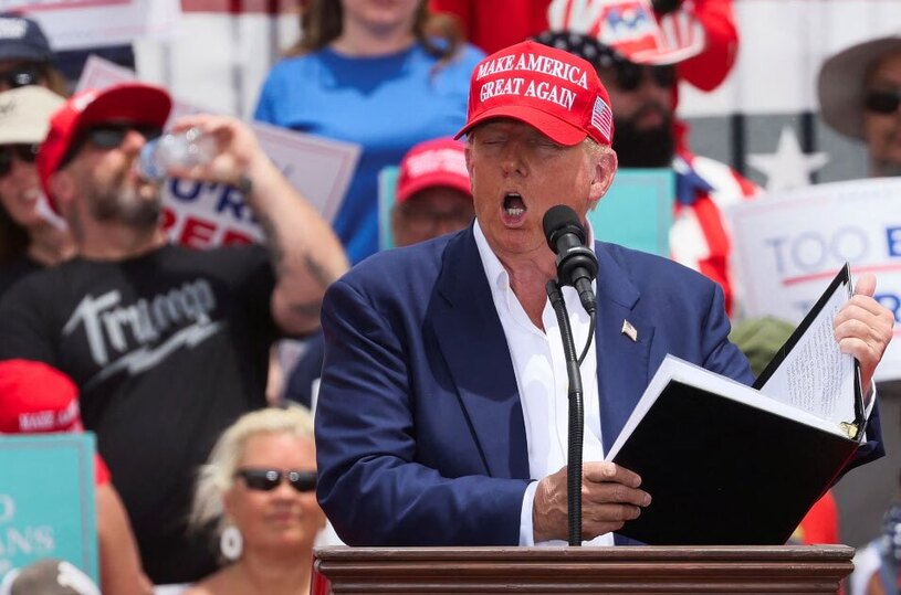 سخنرانی ترامپ در جمع هوادارانش