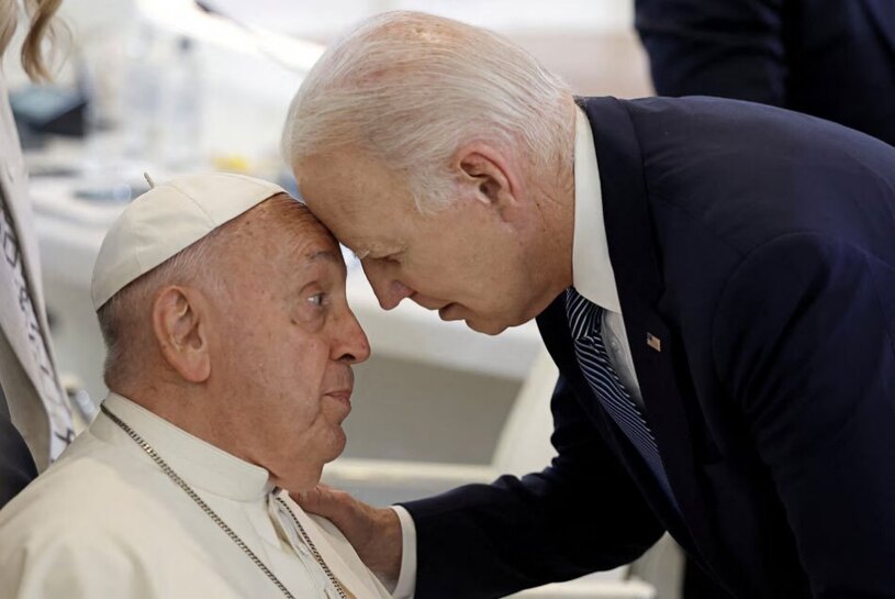 جو بایدن رئیس جمهوری آمریکا در حاشیه اجلاس سران گروه هفت 