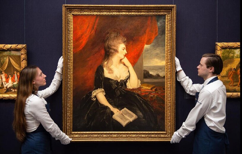 حراج یک تابلوی نقاشی نفیس متعلق به قرن هجدهم میلادی