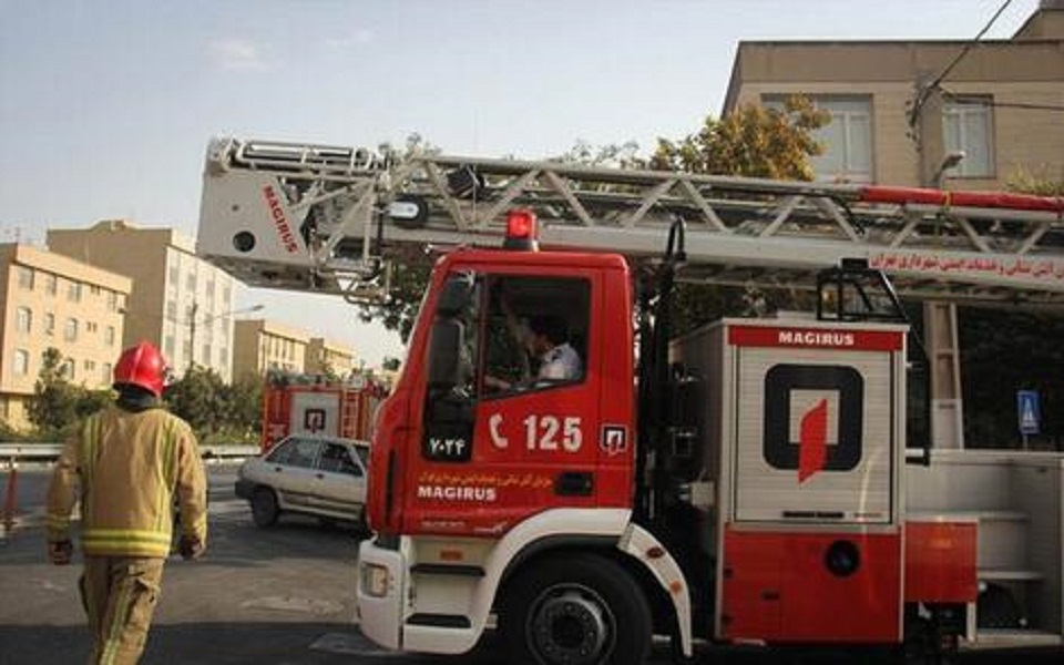 آتش سوزی مرکز درمانی سعادت آباد