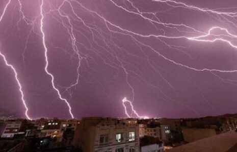 رگبار و رعد و برق تهران