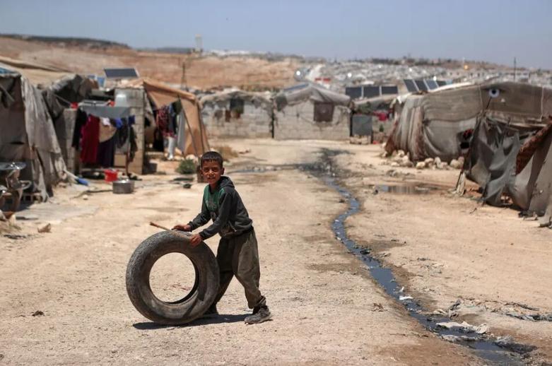اردوگاه آوارگان جنگی در ادلب سوریه