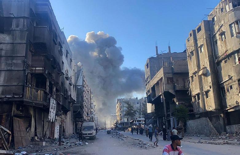 بمباران یک مدرسه در غزه از سوی اسرائیل