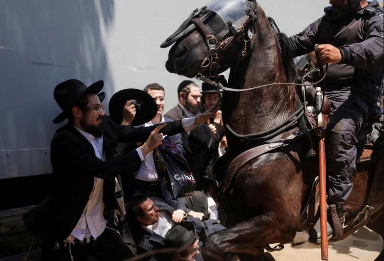 مقابله پلیس اسرائیل با طلبه های یهودی