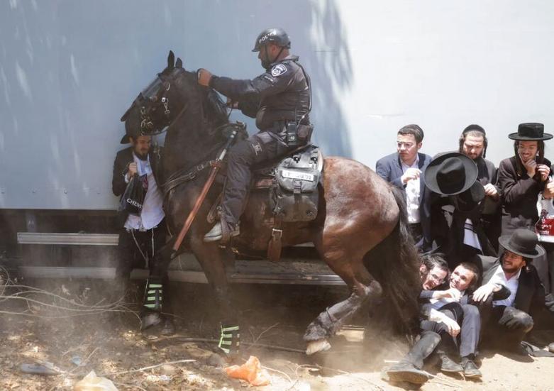 مقابله پلیس اسرائیل با طلبه های یهودی