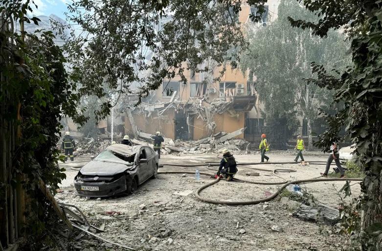 حمله موشکی روسیه به خارکیف اوکراین