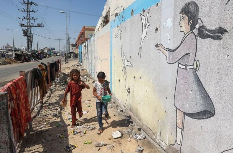 اردوگاه آوارگان در منطقه دیرالبلح 