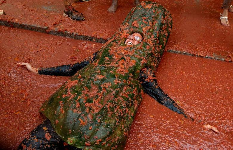 جشنواره سالانه گوجه در اسپانیا