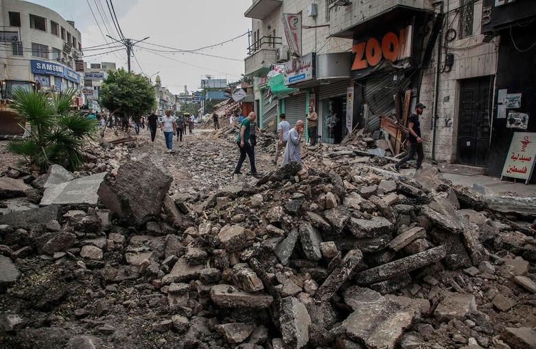 تخریب زیر ساخت های شهر "جنین" در کرانه باختری 