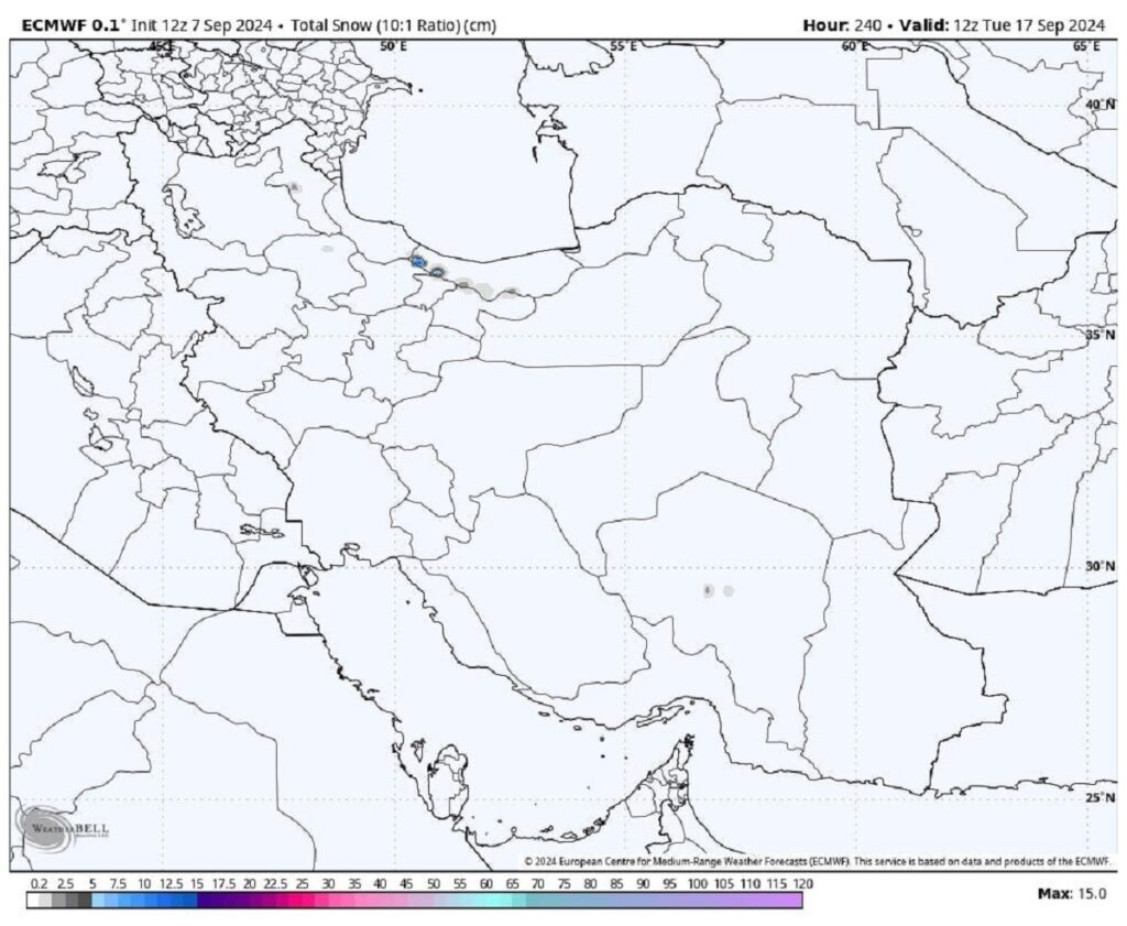 برف ارتفاعات البرز و سبلان 