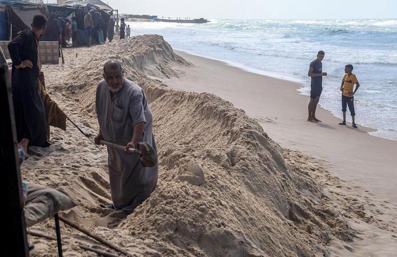 آوارگان جنگی در خان یونس نوار غزه 