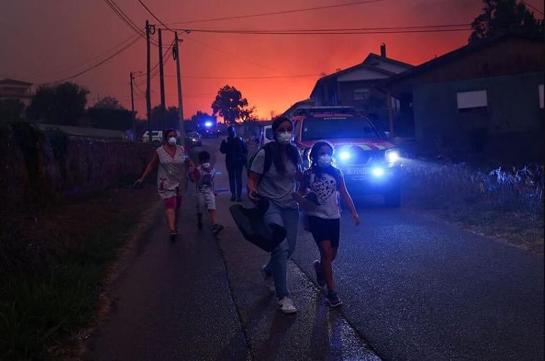 آتش سوزی جنگلی در پرتغال