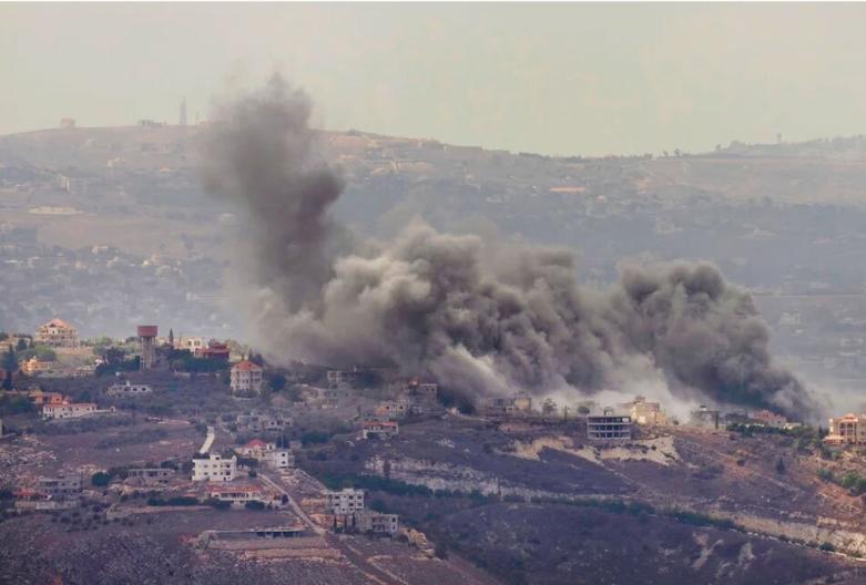بمباران روستای مرجعیون در جنوب لبنان