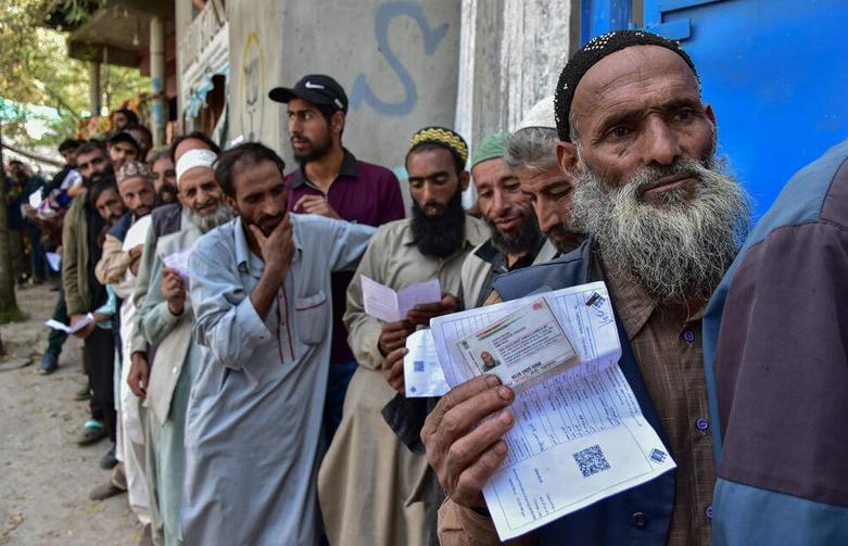 مرحله دوم انتخابات مجلس در سرینگر کشمیر