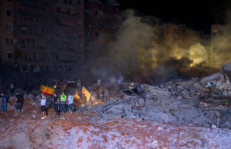 حملات هوایی گسترده اسرائیل به منطقه ضاحیه جنوبی