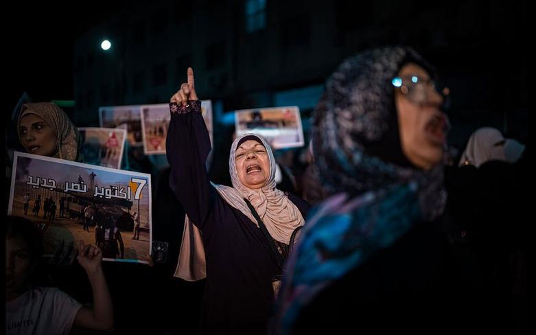 تظاهرات شبانه همبستگی با لبنان در شهر "امان" (پایتخت) اردن 