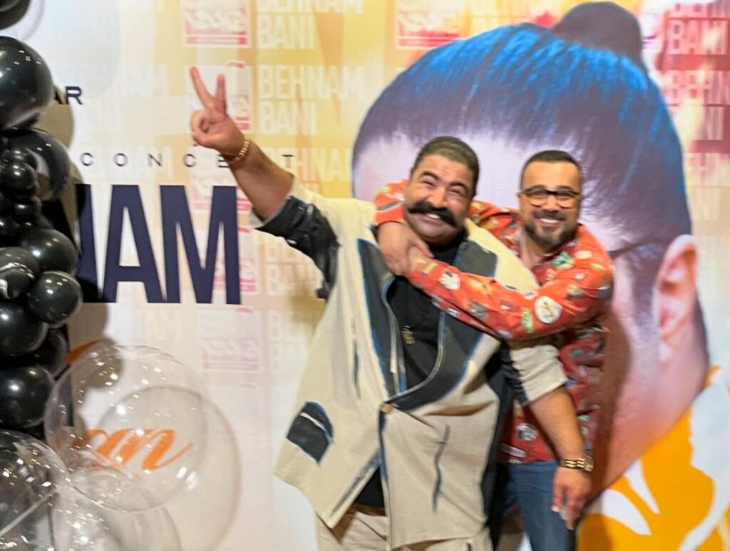 سپند امیرسلیمانی و همسرش در کنسرت خواننده معروف