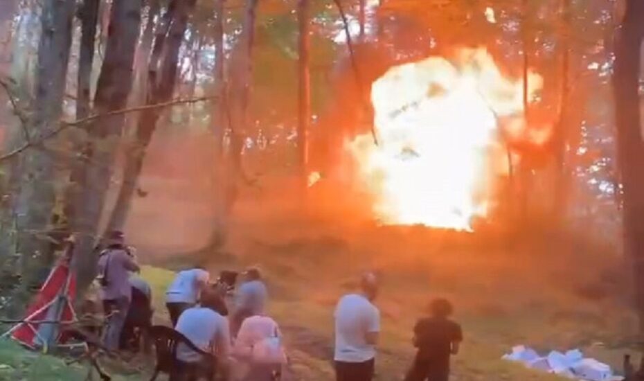انفجار و حریق در جنگل‌های مازندران به بهانه ساخت فیلم
