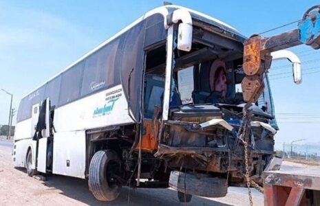 خواب‌آلودگی تصادف اتوبوس