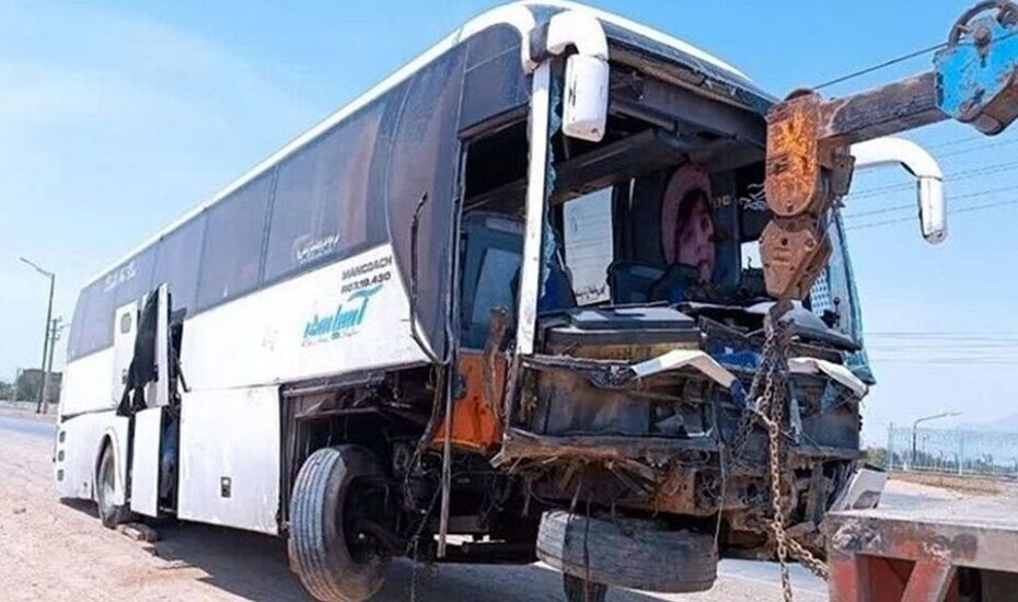 خواب‌آلودگی تصادف اتوبوس